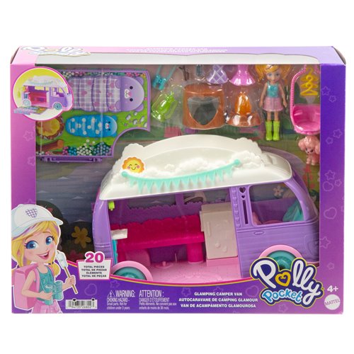 Polly Pocket Glamping Camper Van Playset