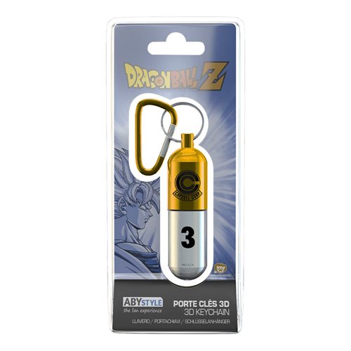 Dragon Ball Z Yellow Capsule Corp 3D Key Chain