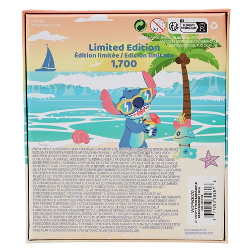 Lilo & Stitch Sandcastle Beach Surprise Stitch 3-Inch Collector Box Pin