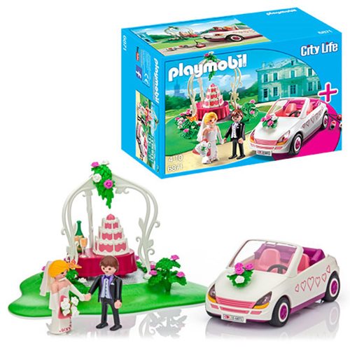 Playmobil 6871 Wedding Celebration & Car Groom Bride Cake Play Set NEW  SEALED