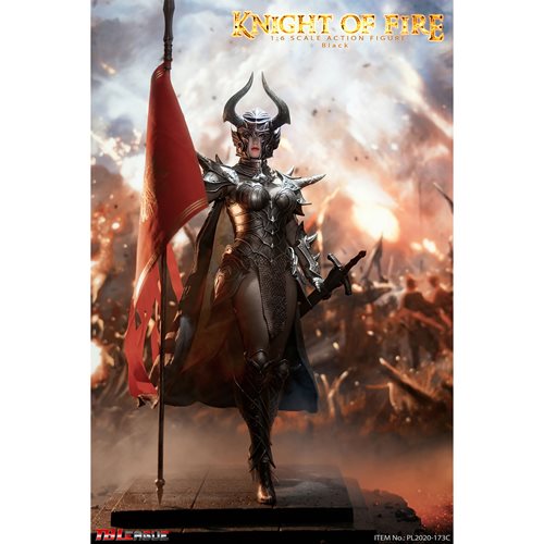 Knight of Fire Black 1:6 Scale Action Figure