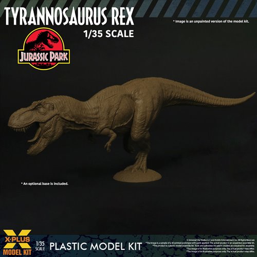 Jurassic Park Tyrannosaurus Rex 1:35 Scale Plastic Model Kit - Reissue