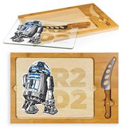 Star Wars R2-D2 Icon Glass Top Serving Tray and Knife Set