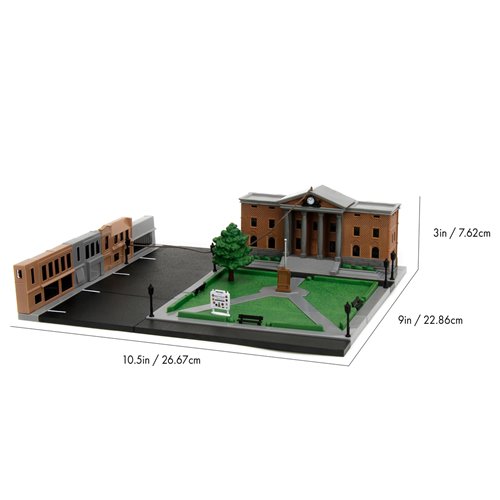 Back to the Future Hill Valley Courthouse Nano Hollywood Rides Nano Scene Diorama with Vehicles