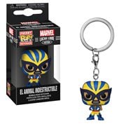 Marvel Luchadores El Animal Indestructible Wolverine Pocket Pop! Key Chain