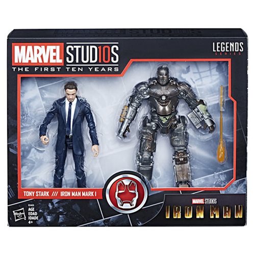 Custom Marvel Legends 6 Tony Stark Head & 10th Year Studio Iron Man Mark I Ver.