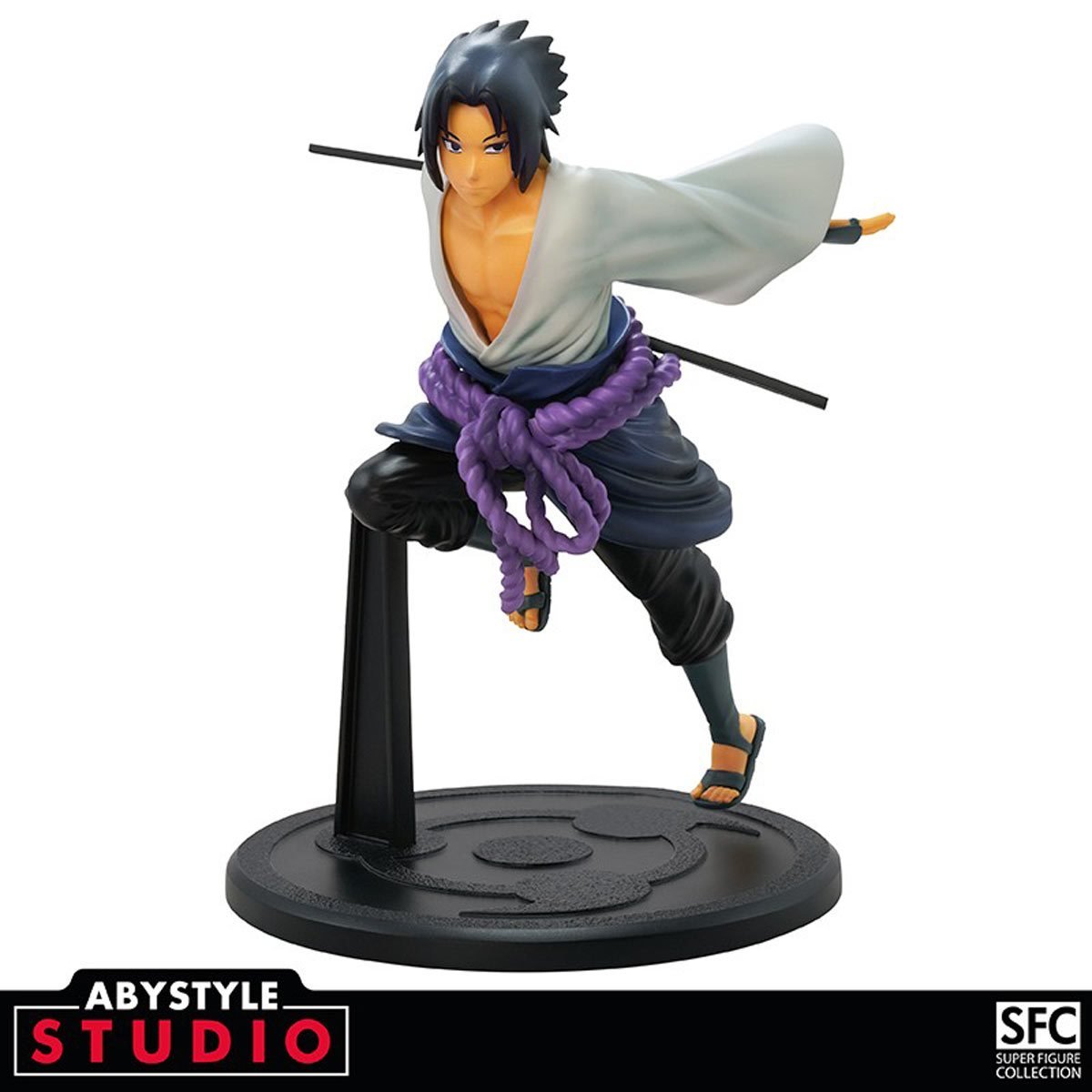 Figura Naruto Shippuden Sasuke Uchiha Escala 1:10 PVC ㅤ, FIGURAS