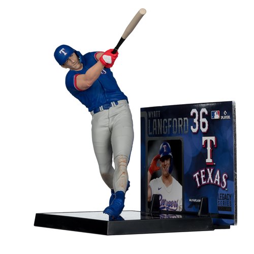 MLB SportsPicks Texas Rangers Wyatt Langford 7-Inch Posed Figure