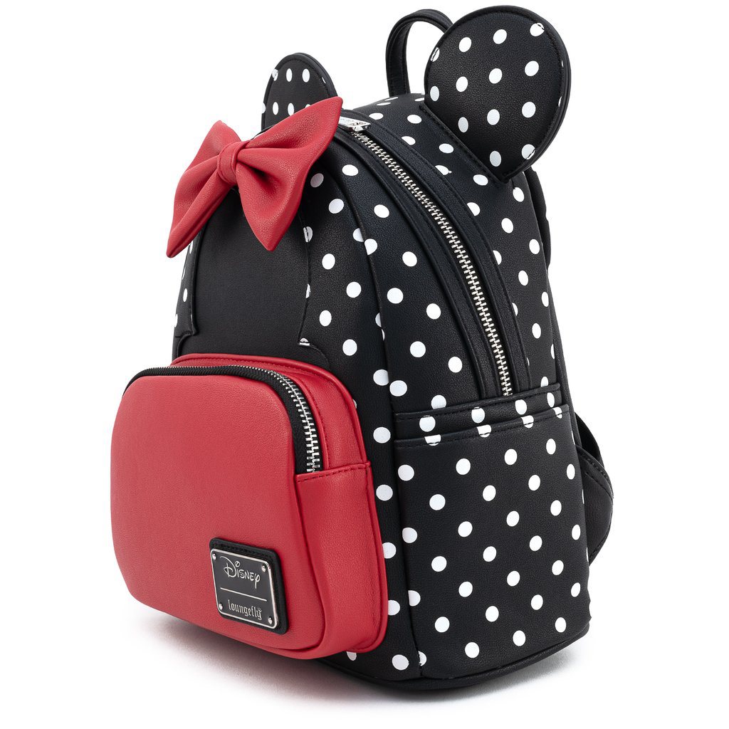 Polka dot bunny ears mini backpack unica EBP-1165 black - SWTrading