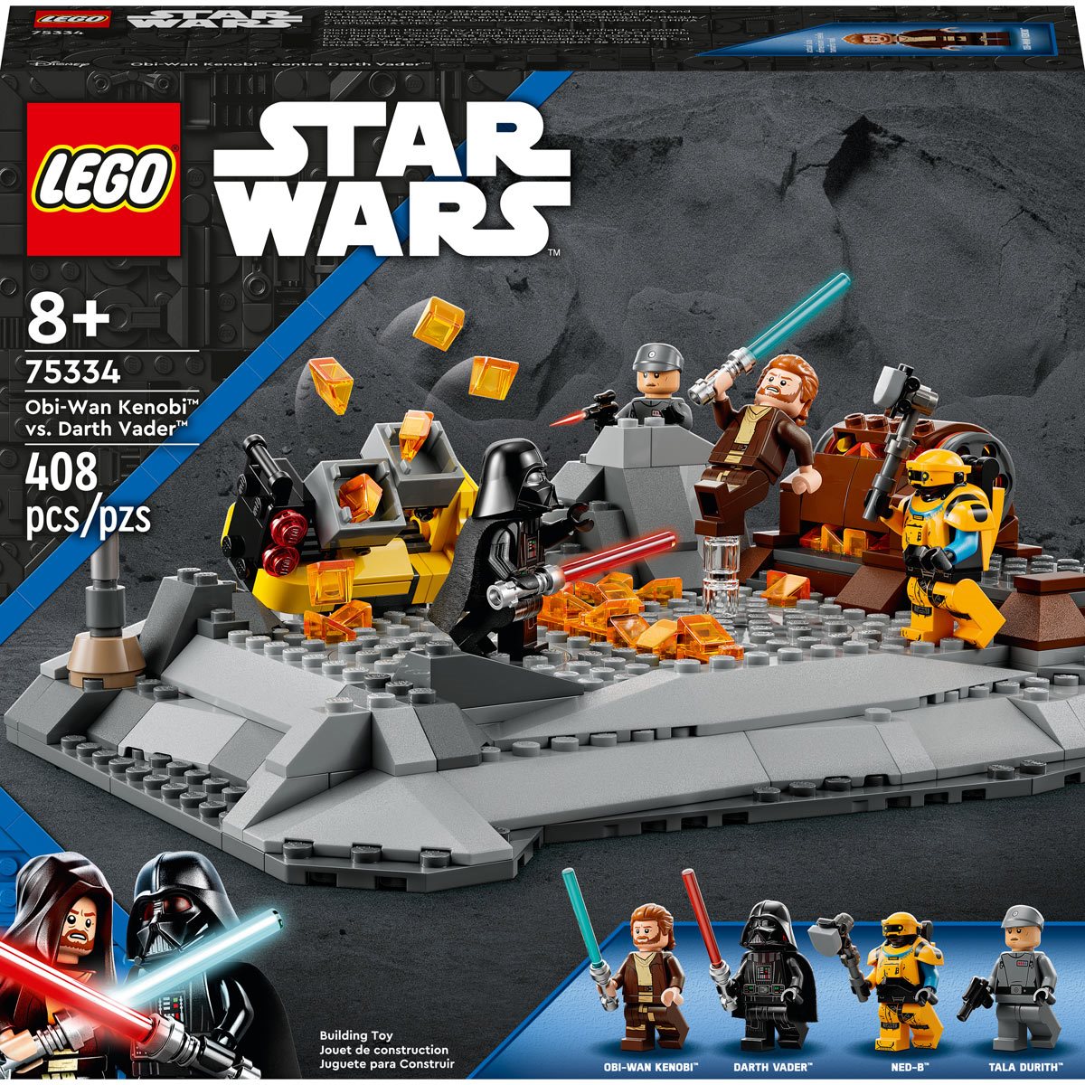 Lego 75334 Obi-Wan Kenobi contre Dark Vador - Set Lego Star Wars