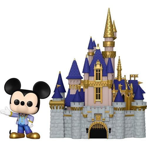 Walt Disney World 50th Anniversary Castle with Mickey Pop! Vinyl Town
