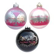 Sex and the City Glass Ball Ornaments