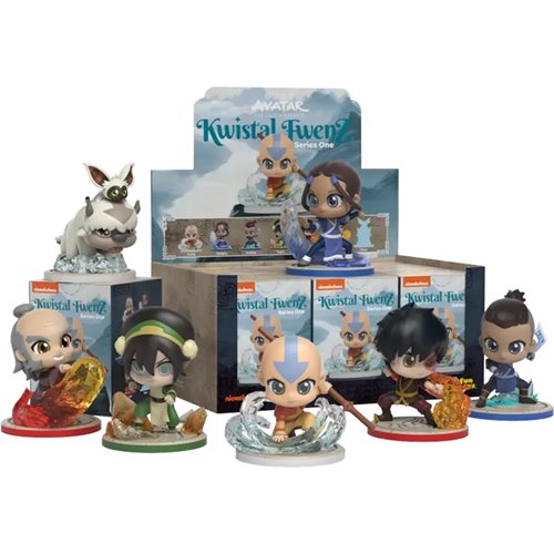 Avatar The Last Airbender x Kwistal Series 1 Mini-Figure Display Tray of 6