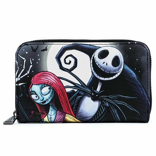 Nightmare Before Christmas Jack and Sally Simply Meant To Be Zip-Around Wallet