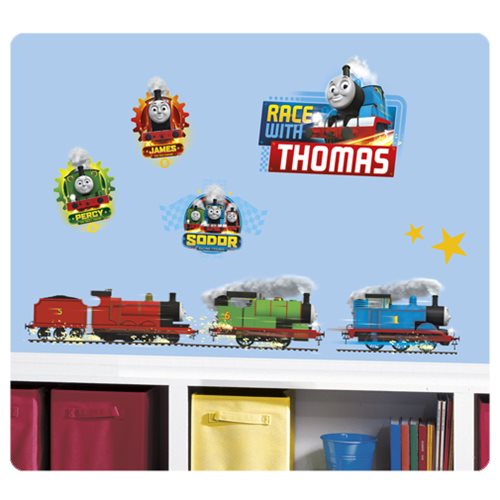 Thomas & Friends Wall Stickers Glow In Dark and Real Doorbell with Sound 