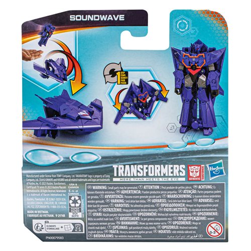 Transformers Earthspark 1 Step Flip Soundwave