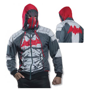 Batman Arkham Knight Red Hood Zip-Up Hooded Costume