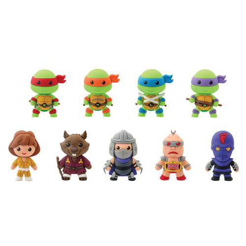 Teenage Mutant Ninja Turtles Keychain Figurines 6 PACK LOT Series 1 Styles Vary