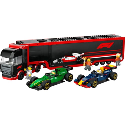 LEGO City 60445 F1 Truck with RB20 & AMR24 F1 Cars