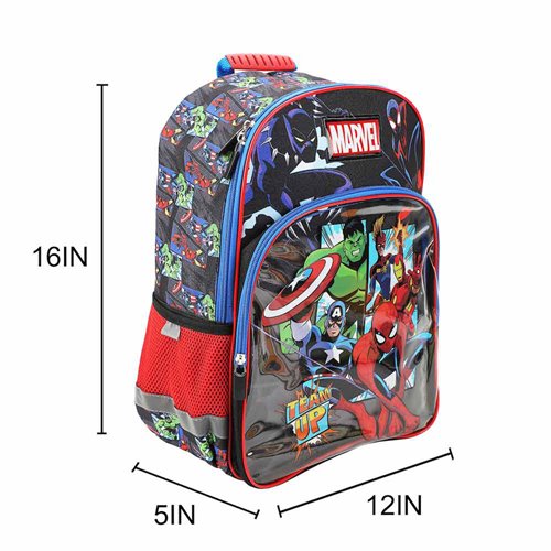 Marvel Universe Team Up Youth Backpack 6-Piece Set