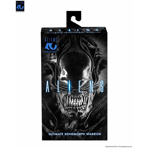 Aliens Ultimate Warrior Xenomorph (black) 40th Anniversary 7-Inch Scale Action Figure