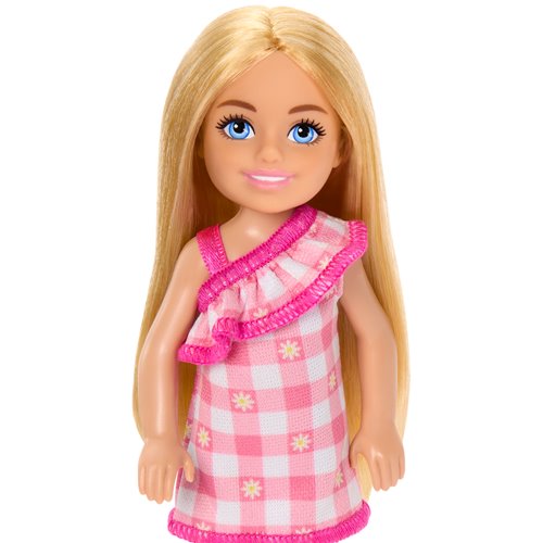 Barbie Chelsea Pink Plaid Dress Doll