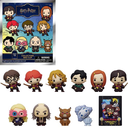 Harry Potter Series 13 3D Foam Bag Clip Display Case of 24
