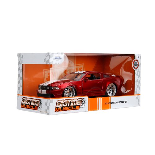 Bigtime Muscle 2010 Red Ford Mustang GT 1:24 Scale Die-Cast Metal Vehicle
