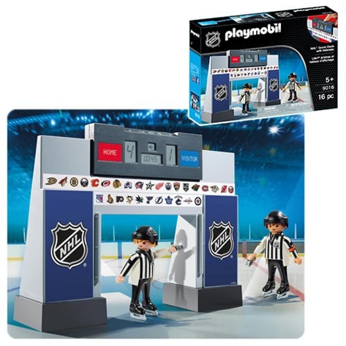 Playmobil 9016 NHL Score Clock  with Referees Playset