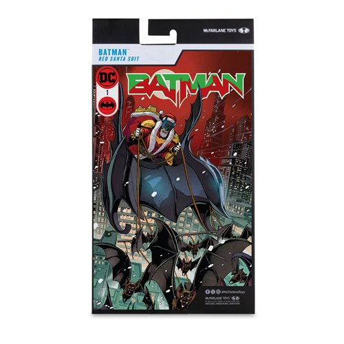 DC Multiverse McFarlane Vault Collection Wave 3 Batman Red Santa Suit 7-Inch Scale Action Figure