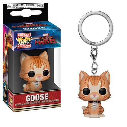 Captain Marvel Goose the Cat Funko Pocket Pop! Key Chain