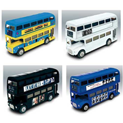 Beatles Die-Cast Bus Famous Covers Case