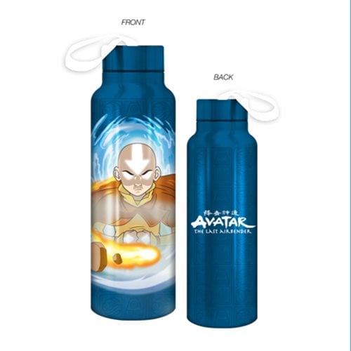 Avatar Elements 27 oz. Stainless Steel Water Bottle with Strap