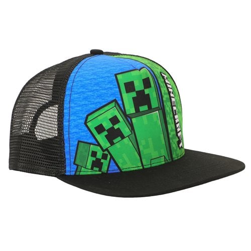 Minecraft Creeper Embroidered Youth Trucker Hat