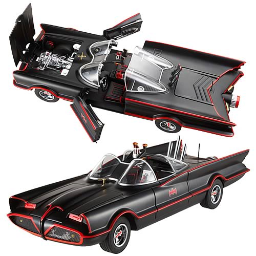 Batman Hot Wheels Elite Batmobile 1966 Serie De TelevisiÓn 1497 5000 Dc Comics 1 18 Nuevo