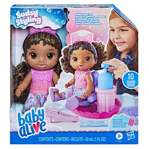 Baby Alive Sudsy Styling Doll with Salon Chair