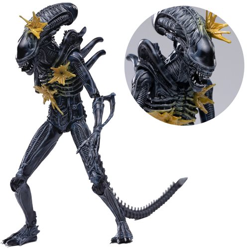 Aliens Battle Damage Alien Warrior 1:18 Action Figure - Previews Exclusive