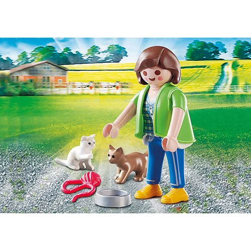 Playmobil 70562 Playmo-Friends Girl with Kittens Action Figure