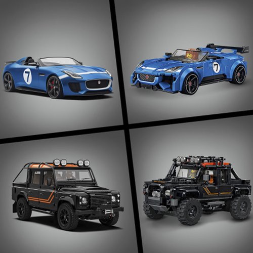 LEGO® Speed Champions 77264 Jaguar F-TYPE Project 7 & Land Rover Defender Classic