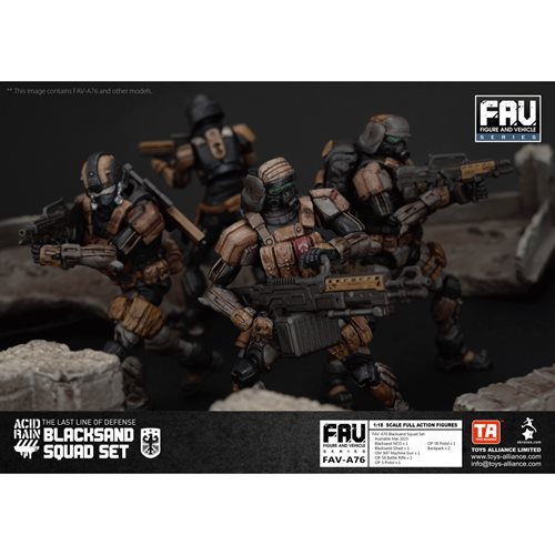 Acid Rain Blacksand Squad 1:18 Scale Action Figure Set of 2