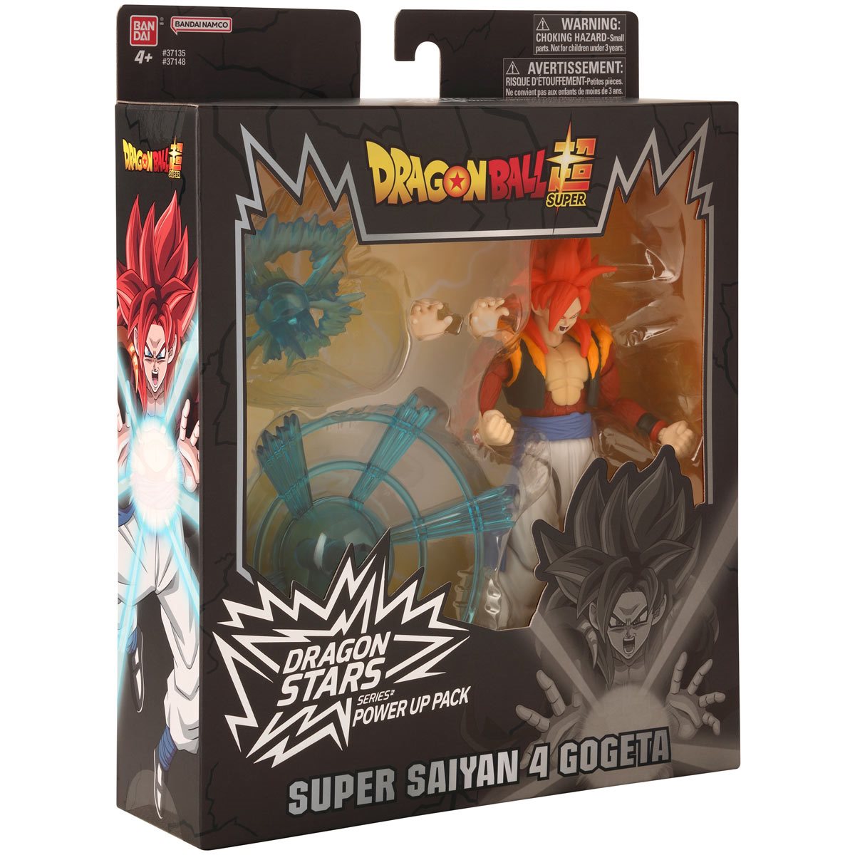  Dragon Ball Super - Super Saiyan 4 Gogeta, Bandai Namco Dragon  Stars Power Up Pack Action Figure & Accessory Set : Toys & Games