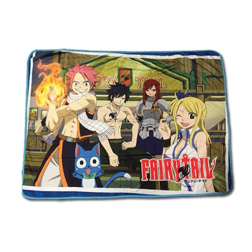 Fairy Tail Group In Bar Sublimation Throw Blanket