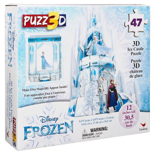 Disney Frozen 2 Ice Castle Plastic Hologram Puzz 3D 47-Piece Puzzle