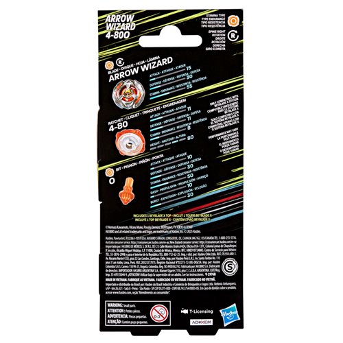 Beyblade X Arrow Wizard 4-80O Booster Pack Set