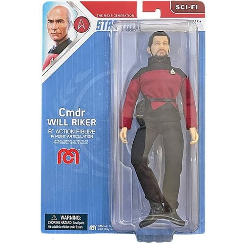 Star Trek: The Next Generation Commander William T. Riker Mego 8-Inch Action Figure