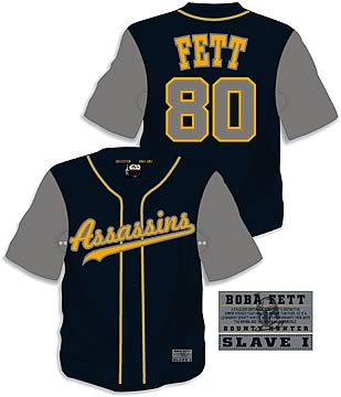 Star Wars Boba Fett Baseball Jersey, Not Mint