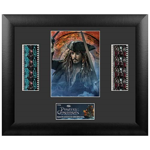 PIRATES OF CARIBBEAN On Stranger Tides Jack Sparrow MOVIE FILM CELL and PHOTO