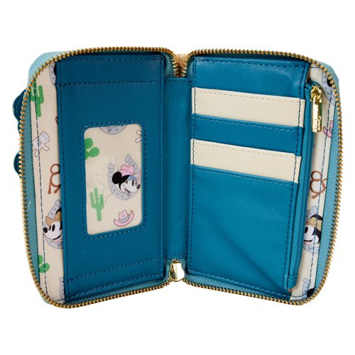 Western Mickey and Minnie Zip-Around Wallet