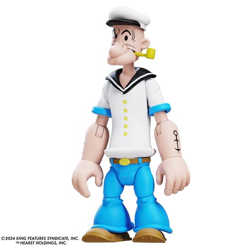 Popeye Classics Wave 3 Popeye 1st Appearance White Shirt Action Figure