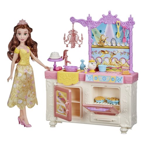 Disney Princess Belle's Royal Kitchen, Fashion Doll and Playset